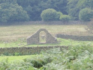 doorway in a field